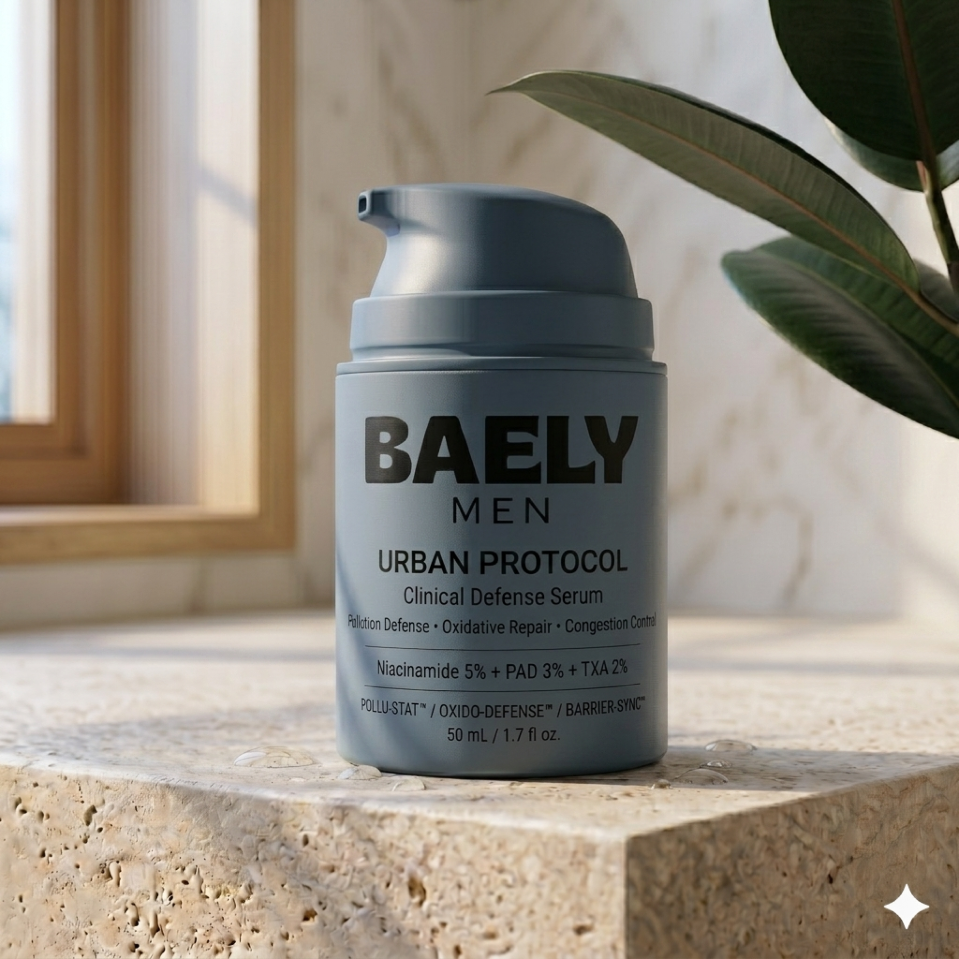 Urban Protocol blue slate bottle render closeup